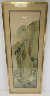 Signed and Framed Chinese Scroll Painting.