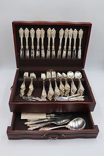 STERLING. Wallace Grand Baroque Flatware Set.