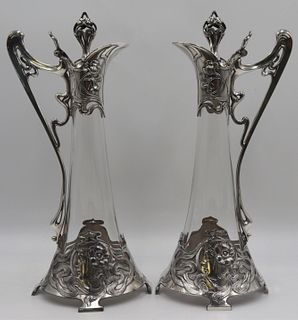 SILVERPLATE. Pair of WMF Silverplate Pitchers.