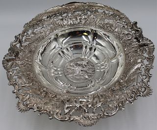 SILVER. Early 19th C English Silver Basket.