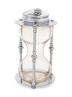 A Maxwell Phillip Co. 'Hourglass' Cocktail Shaker