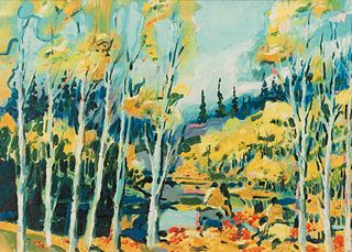 Earl Biss
(Apsaalooke, 1947-1998)
Autumn in the Rockies, 1983