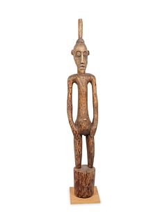 African Tribal Carved Wooden Figure
height 43 x width 7 1/4 x depth 7 1/4 inches