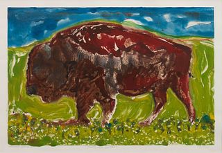 Presley LaFountain
(American, b. 1956)
Two Works: Truth Mountain Buffalo, 2012; Lord of Plains, 2012 