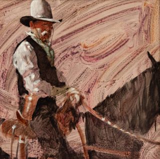 J.E. Knauf
(American, b. 1948)
Cowboy on Horseback