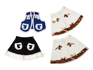 Four Pieces of H Bar C Girl's Rodeo Wear