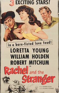 Vintage Movie Poster, Rachel and the Stranger 
38 x 25 inches