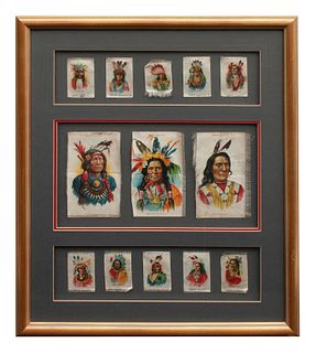 Collection of Framed Tokio Cigarette Silks
20 x 16 inches framed