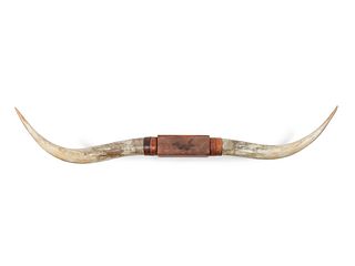 Decorative Longhorn Mount with "W" Brand 
horn to horn length 62 x depth 19 inches