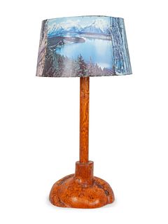 Western Style Burlwood Table Lamp
Height 35 inches.