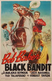Vintage Movie Poster, Black Bandit 
40 x 26 inches