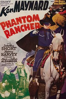 Vintage Movie Poster, Phantom Rancher 
36 x 24 inches
