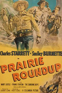 Vintage Movie Poster, Prairie Roundup
37 x 24 inches