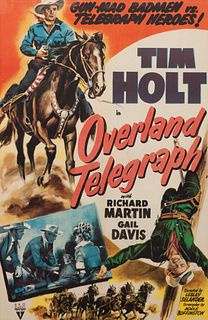 Vintage Movie Poster, Overland Telegraph
38 x 24 inches