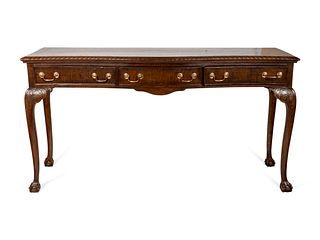 American Chippendale Style Console Table
height 39 x length 74 x depth 23 1/2 inches