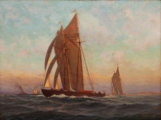 C. Myron Clark
(American, 1858-1925)
Untitled Ships