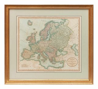 Three Historic Maps: New Map of Europe from The Latest Authorities, 1811, Delaware from the Belt Authorities, 1796, North Carolina published by J.H. C