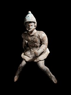 A Canosan Terracotta Figure of a Horseman
Height 7 1/4 inches.