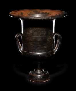 A Campanian Black-Glazed Calyx-Krater
Height 15 3/4 inches.