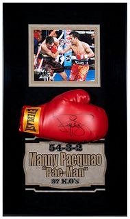 Autographed Boxing Glove By Manny Pacquiao