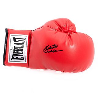 Autographed Roberto Duran boxing glove