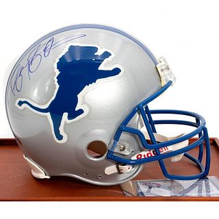 Barry Sanders Autographed Detroit Lions Helmet
