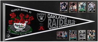 Framed Oakland Raiders Super Bowl XI pendant