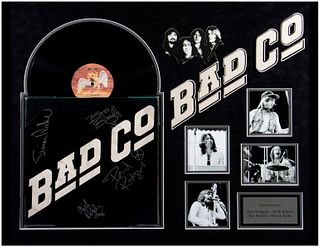 Bad Co framed and band signed album cover.