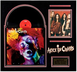 Alice In Chains signed album cover
