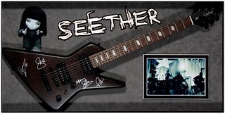 Seether signed guitar