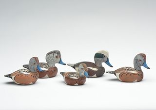 Five miniature widgeon, Lloyd Tyler, Crisfield, Maryland.