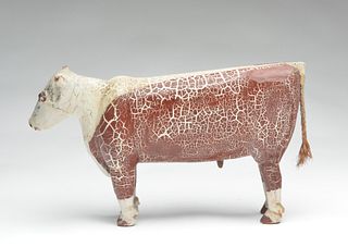 Folk art carving of a bull, 1st quarter 20th century.