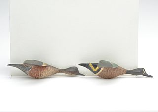 Four 1/2 size flying ducks, Roy Conklin, Alexandria Bay, New York.