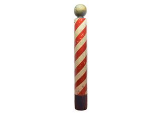 Vintage large barber pole.