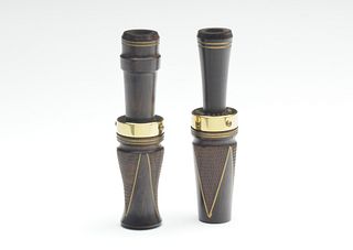 Duck and goose call set, Howard Harlan, Memphis, Tennessee.