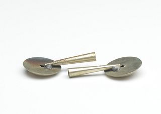 Two snipe whistles, R. Woodman Manufactured, Boston, Massachusetts.