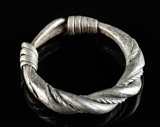 Wearable Viking Twisted Silver Ring  - 6.1 g