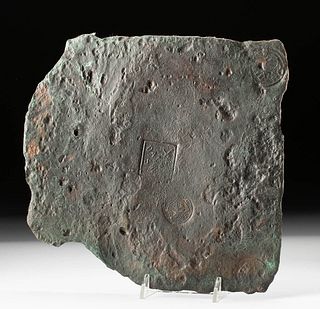 Swedish Copper Platmynt 4 Daler, Nicobar Wreck ca. 1716
