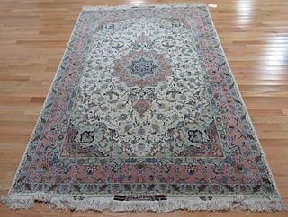 Vintage, Signed And finely Hand Woven Carpet.