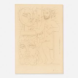 Pablo Picasso, Sculpteur et Deux Têtes Sculptées from the Vollard Suite