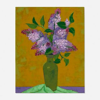 Josef Zenk, Vase of Lilacs