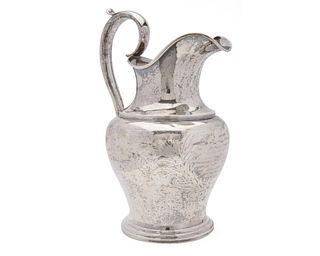 LINCOLN & REED Silver Presentation Water Pitcher, Boston, ca. 1835