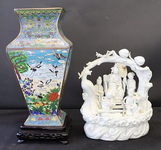 Antique Blanc Di Chine Grouping Together With