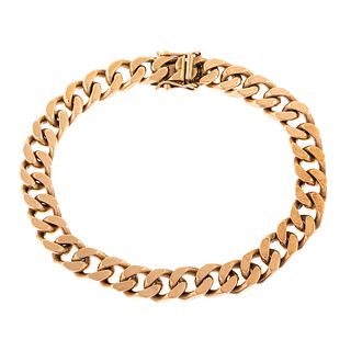 A Gent's Heavy Cuban Link Bracelet in Gold