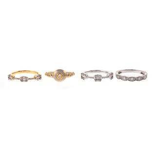 A Collection of Diamond Rings in 18K & 14K