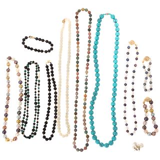 A Large Collection of Pearl Necklaces & Beads