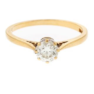 A Vintage Ring with 0.55 ct Diamond in 14K