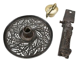 Three Early Iron and Brass Items