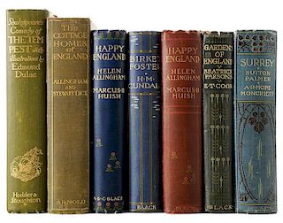 Seven Hardcover Books on England