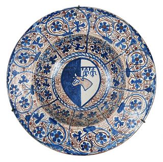 Hispano-Moresque Copper Lustre Pottery Bowl